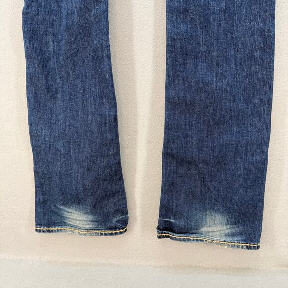 Rock Revival Jeans Women's 27 (4) Dark Blue Anja Boot Cut Preppy Western Bling - Picture 6 of 15